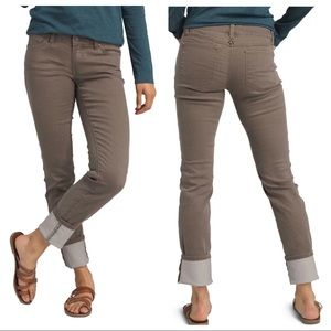 Prana NEW Kara Straight Leg Jeans Dark Mud Size 8